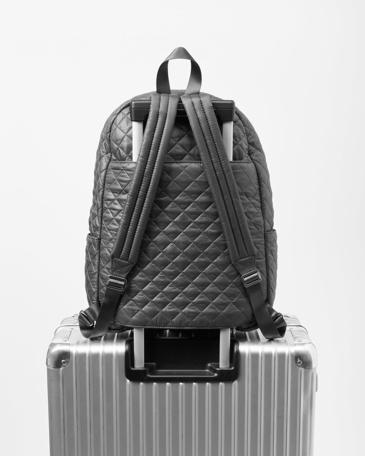 Metro Backpack Deluxe Silver Blue Rec