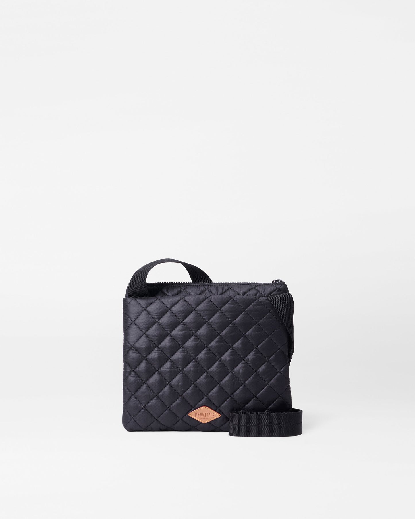 Metro Flat Crossbody Black Rec