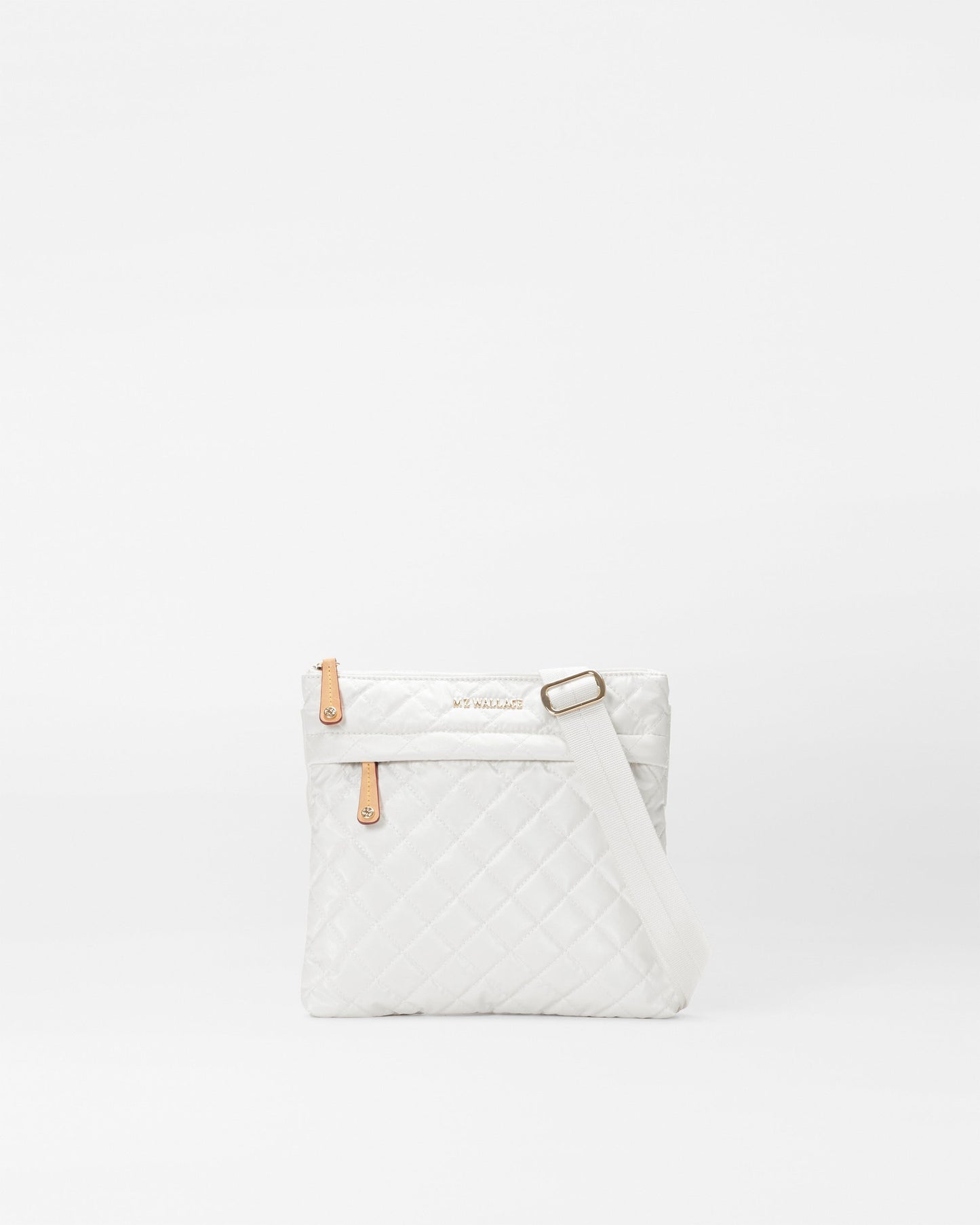 Metro Flat Crossbody Pearl Metallic