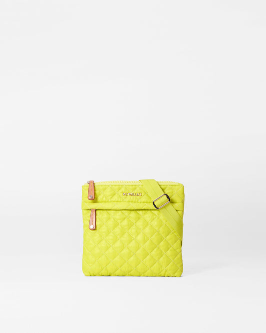 Metro Flat Crossbody Acid Yellow Rec