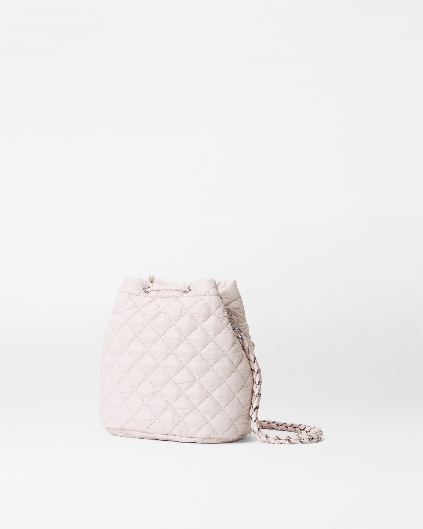 Crosby Drawstring Bucket Bag Rose Rec