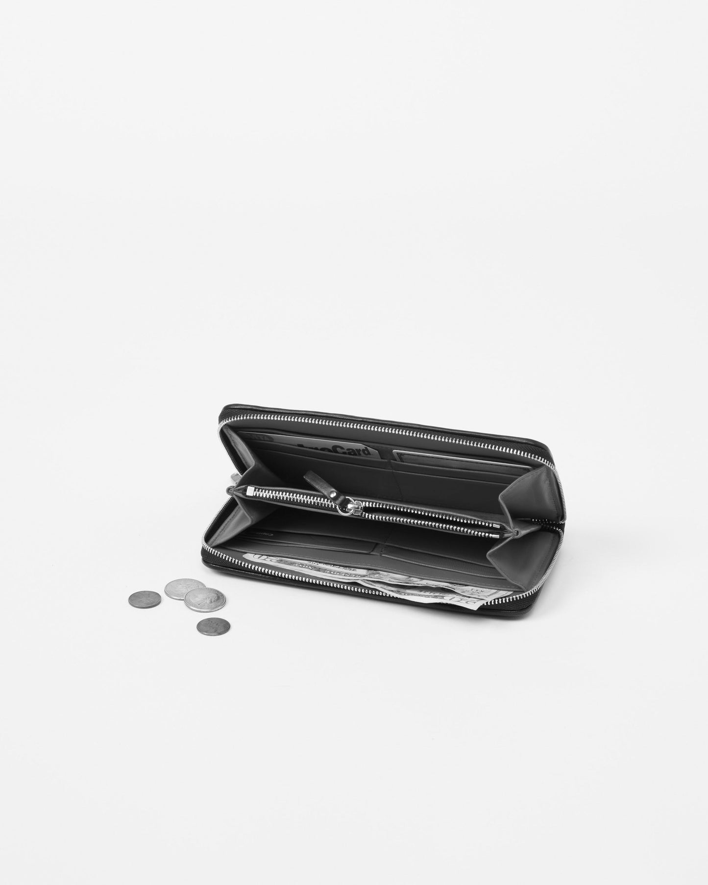 Crosby Long Wallet Black Lacquer