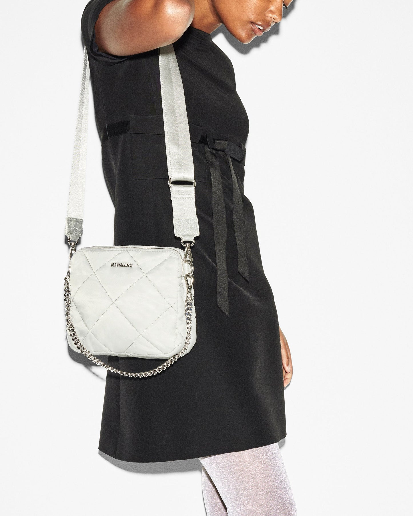 Quilted Madison Crossbody Frost