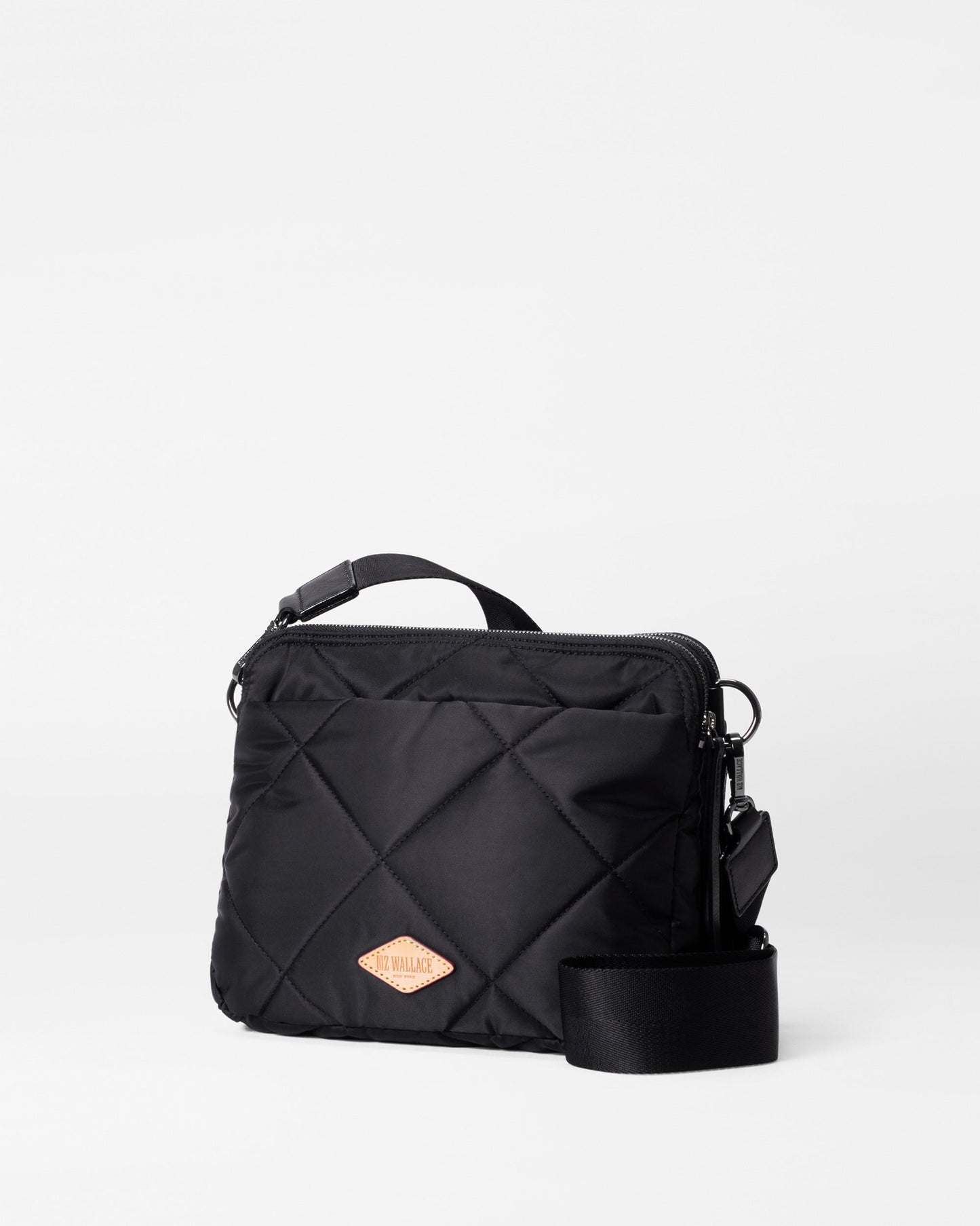 Quilted Madison Crossbody Black Rec