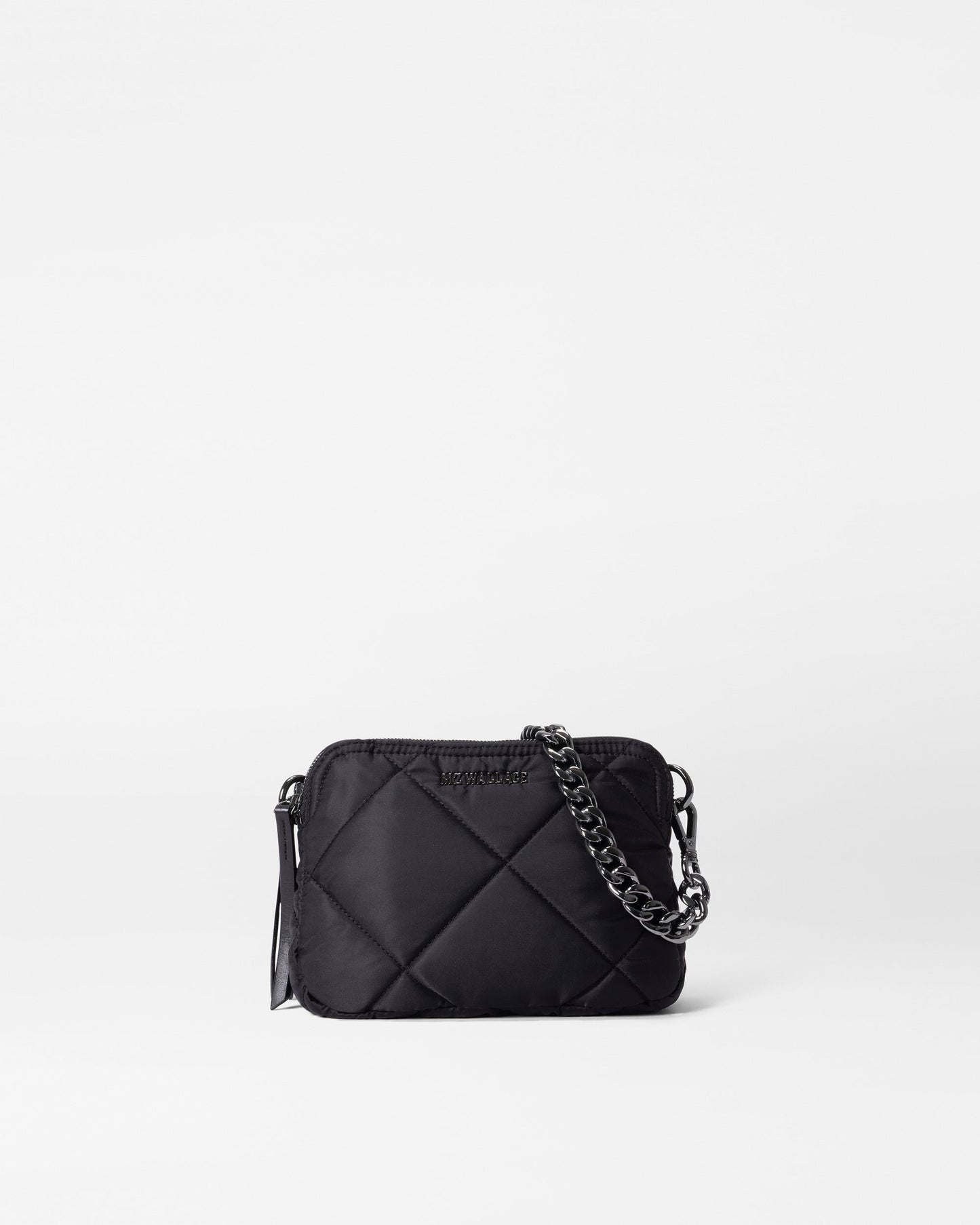 Quilted Small Madison Crossbody Black Rec