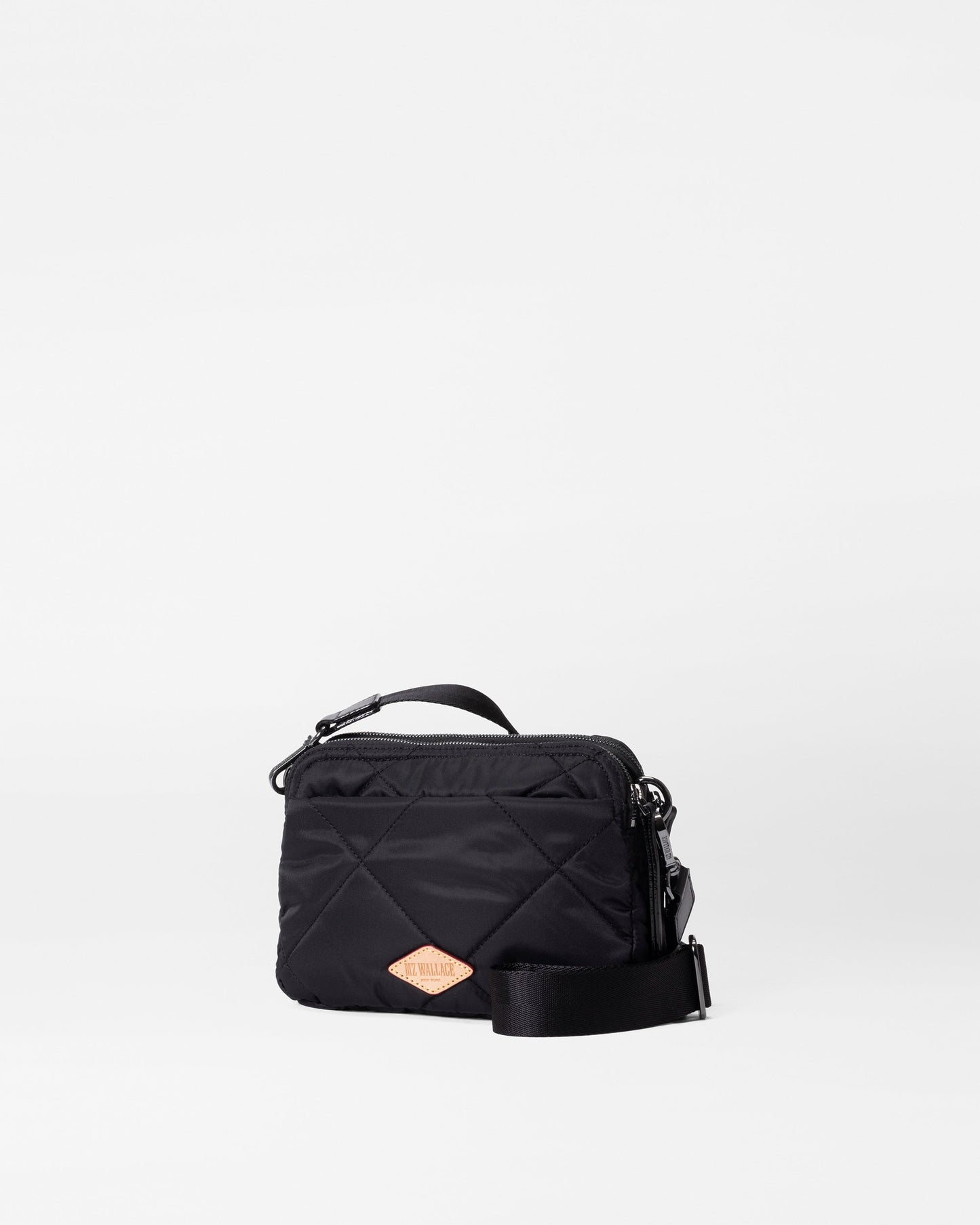 Quilted Small Madison Crossbody Black Rec