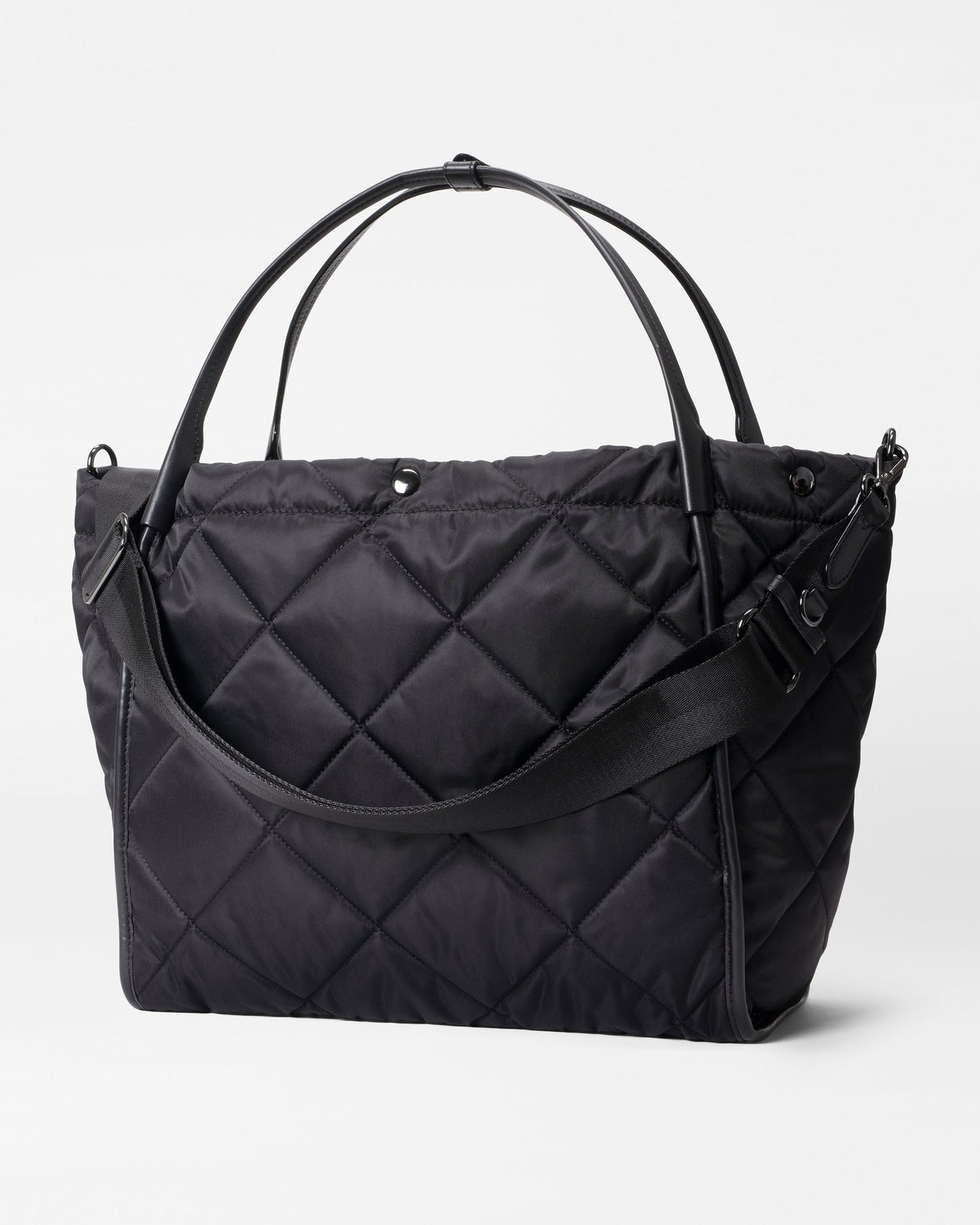 Quilted Large Madison Shopper Black Rec