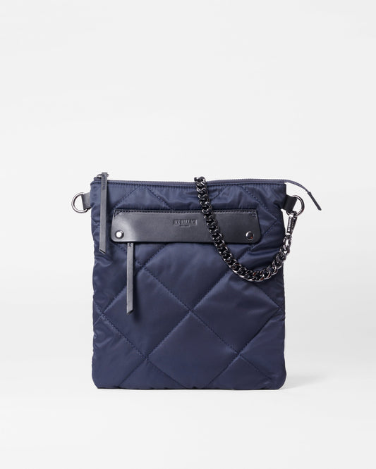 Quilted Flat Madison Crossbody Dawn Rec