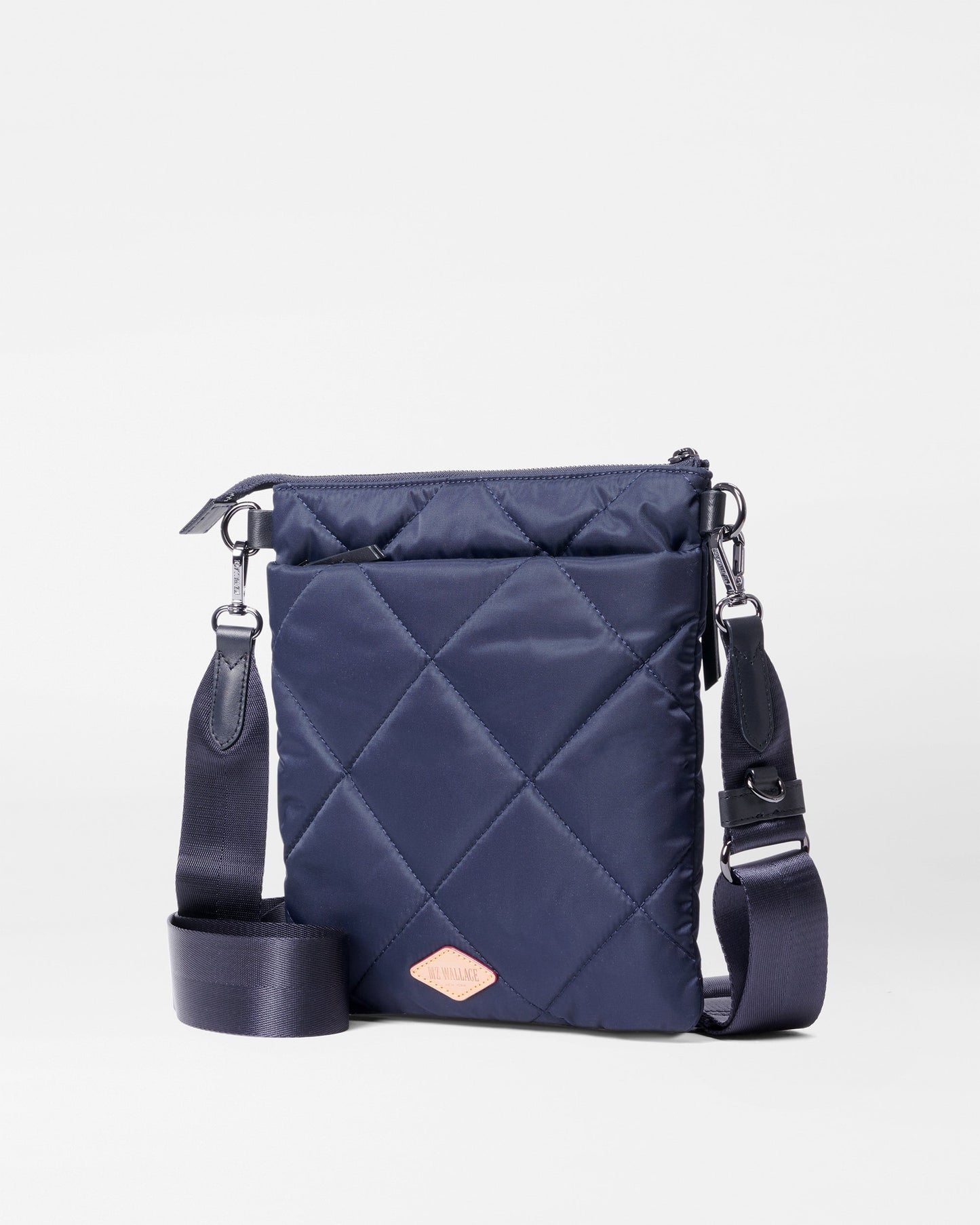 Quilted Flat Madison Crossbody Dawn Rec