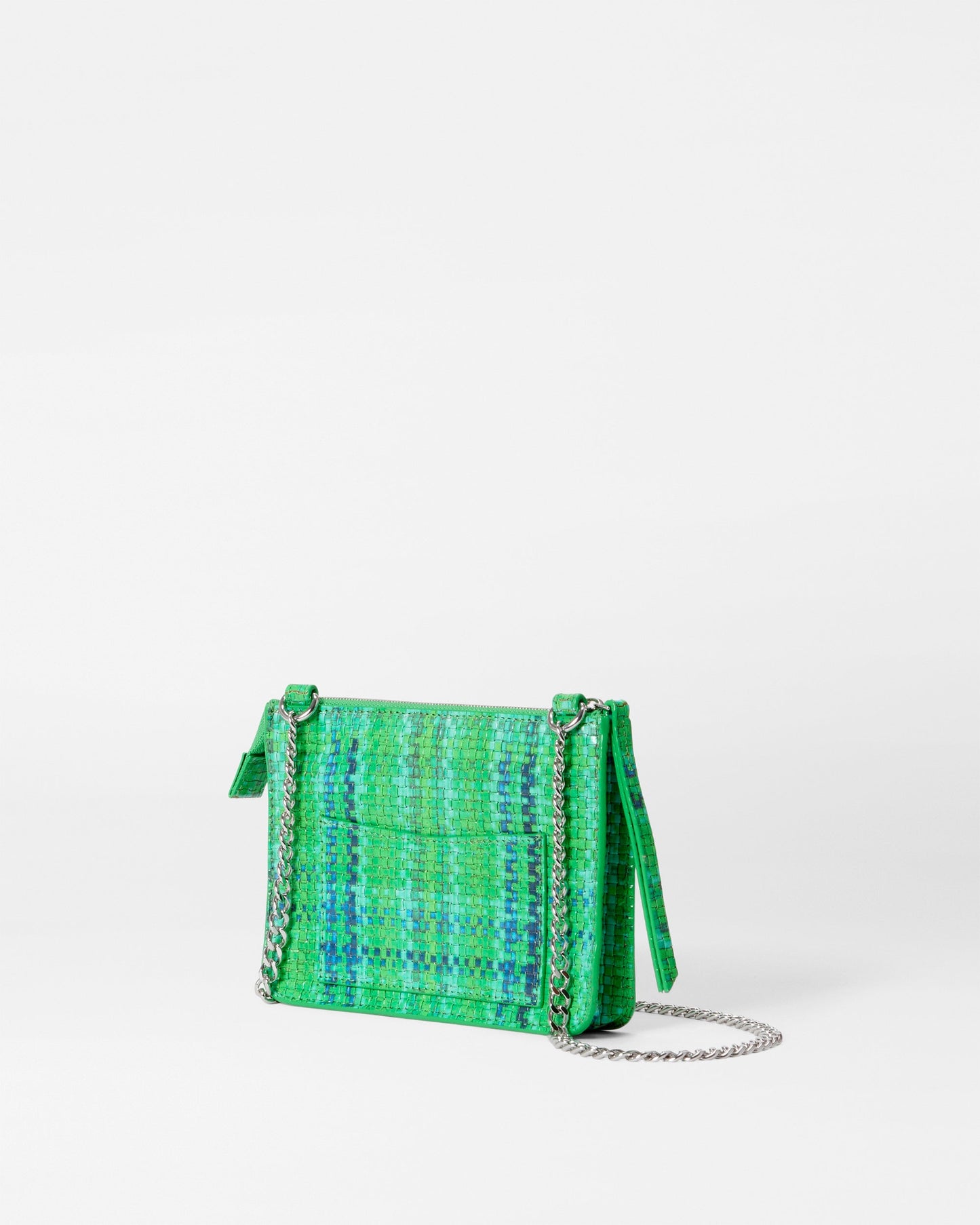 Mini Leather Crossbody Green Summer Plaid