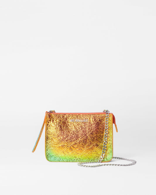 Mini Leather Crossbody Multi Metallic