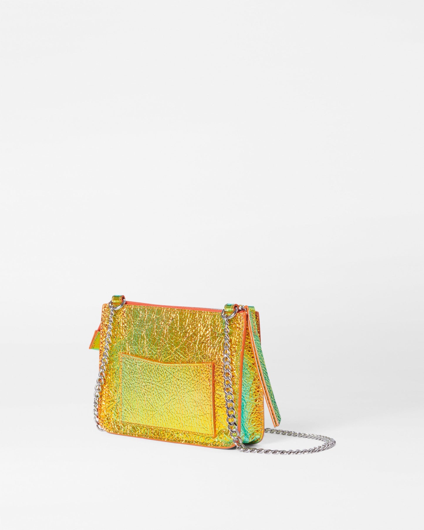 Mini Leather Crossbody Multi Metallic