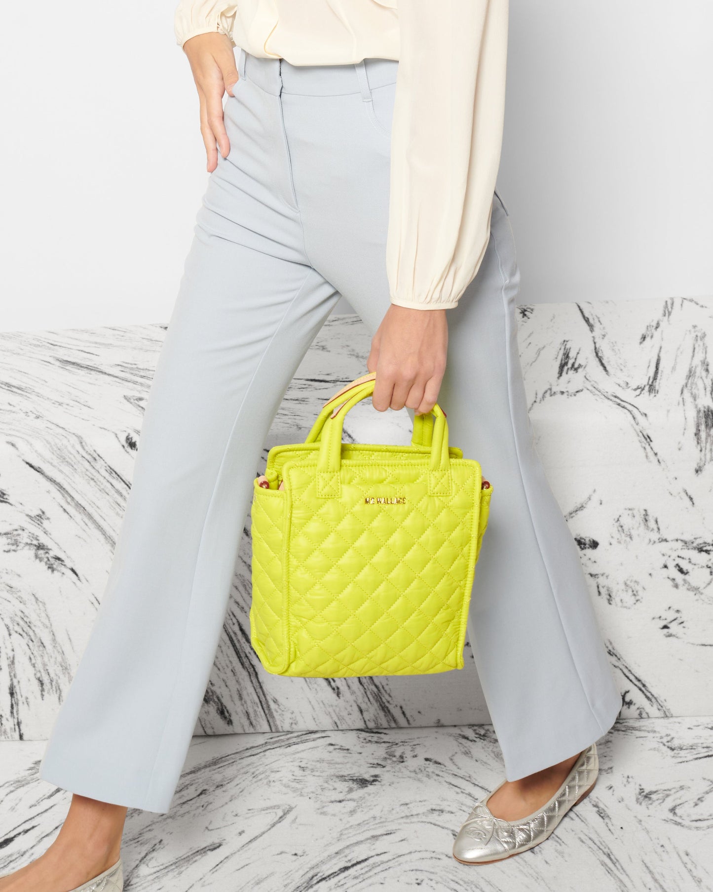 Mini Box Tote Acid Yellow Rec