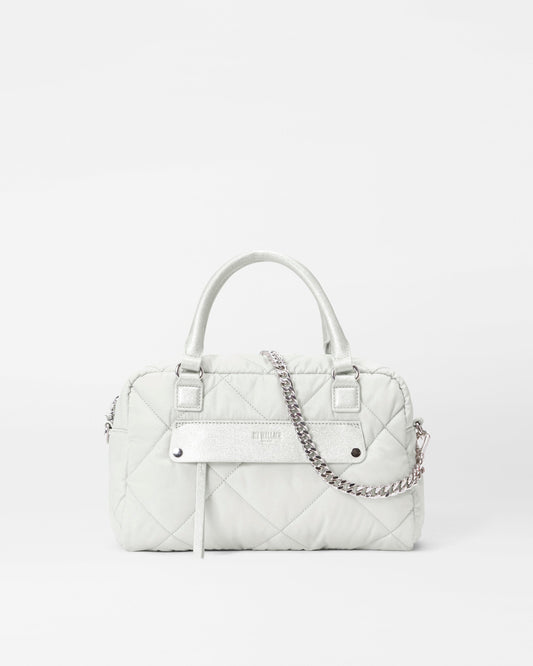 Quilted Madison Satchel Frost