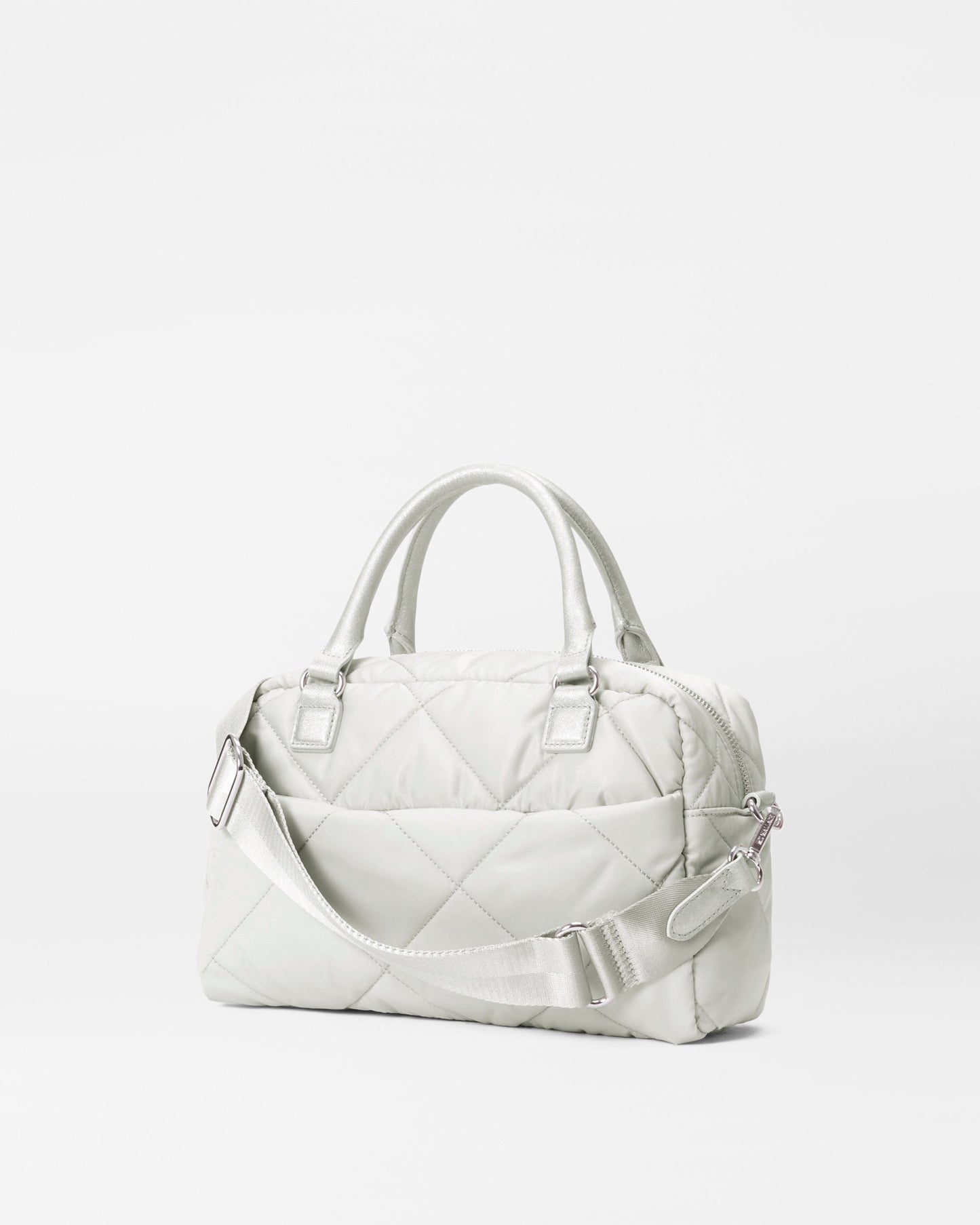 Quilted Madison Satchel Frost