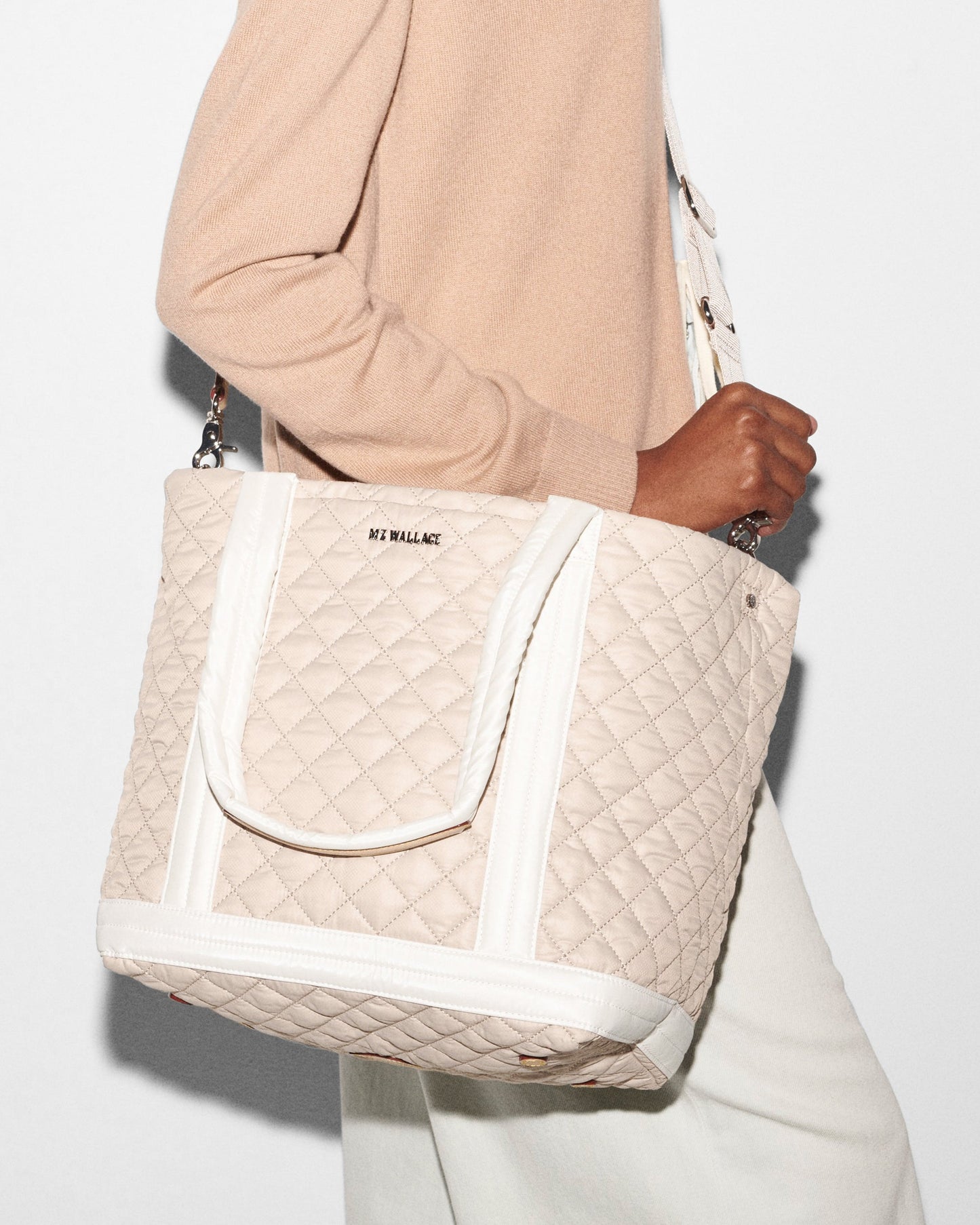 Medium Empire Tote Mushroom/Pearl