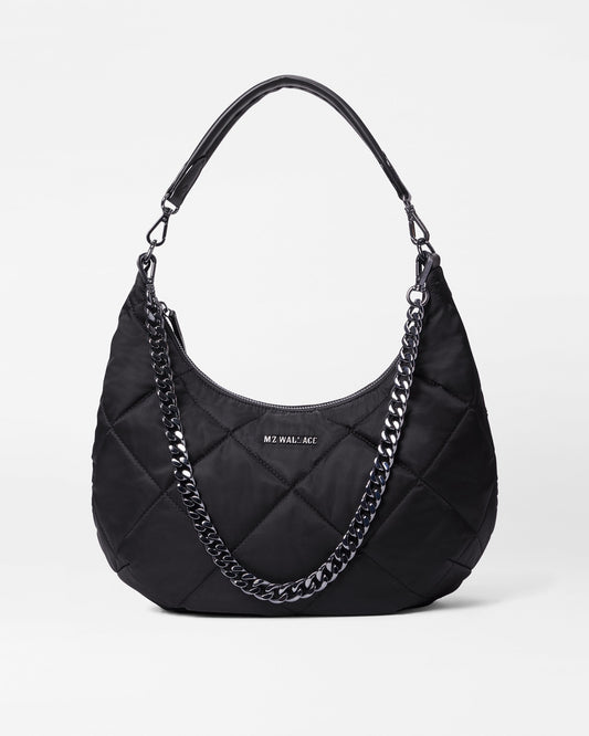 Quilted Madison Shoulder Bag Black Rec