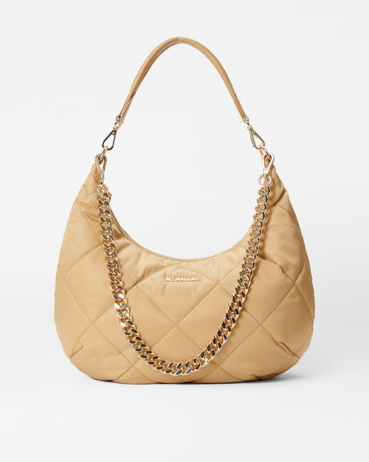 Quilted Madison Shoulder Bag Camel