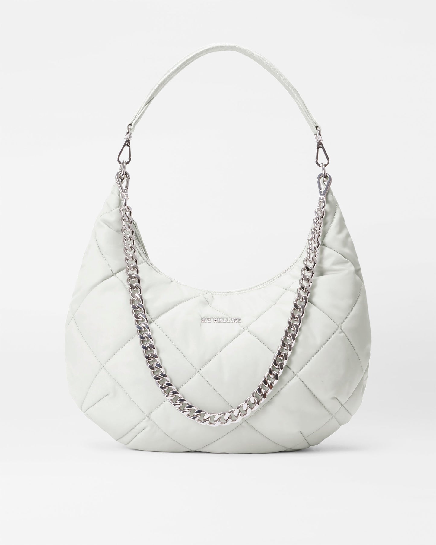 Quilted Madison Shoulder Bag Frost