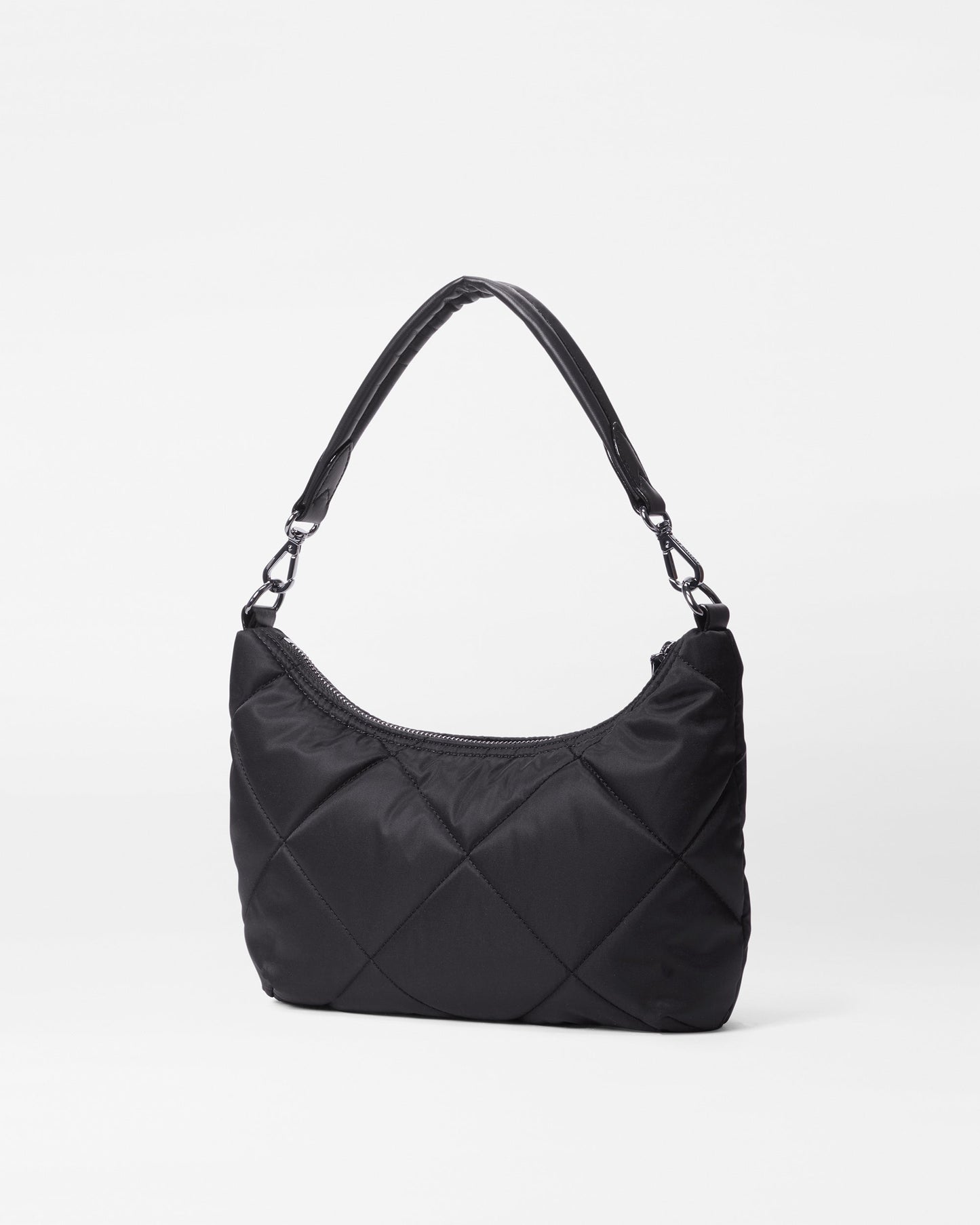 Quilted Small Madison Shoulder Bag Black Rec