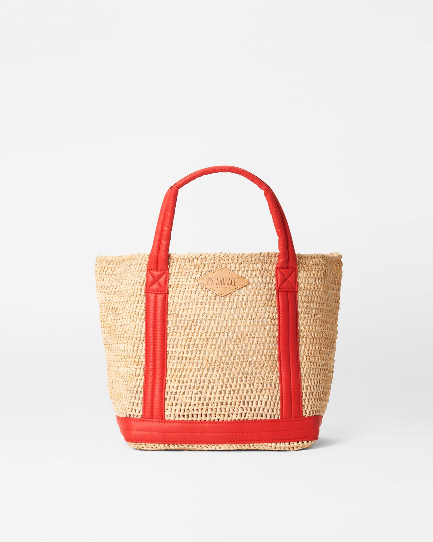 Small Raffia Tote Raffia With Cherry