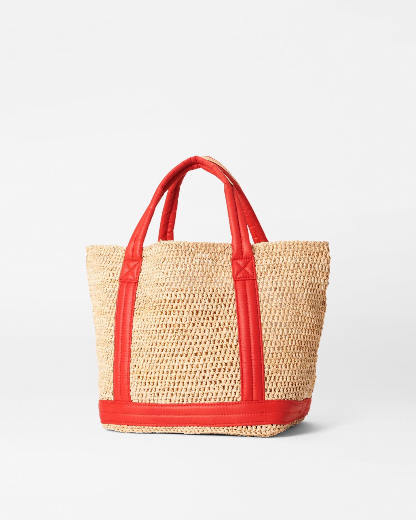 Small Raffia Tote Raffia With Cherry