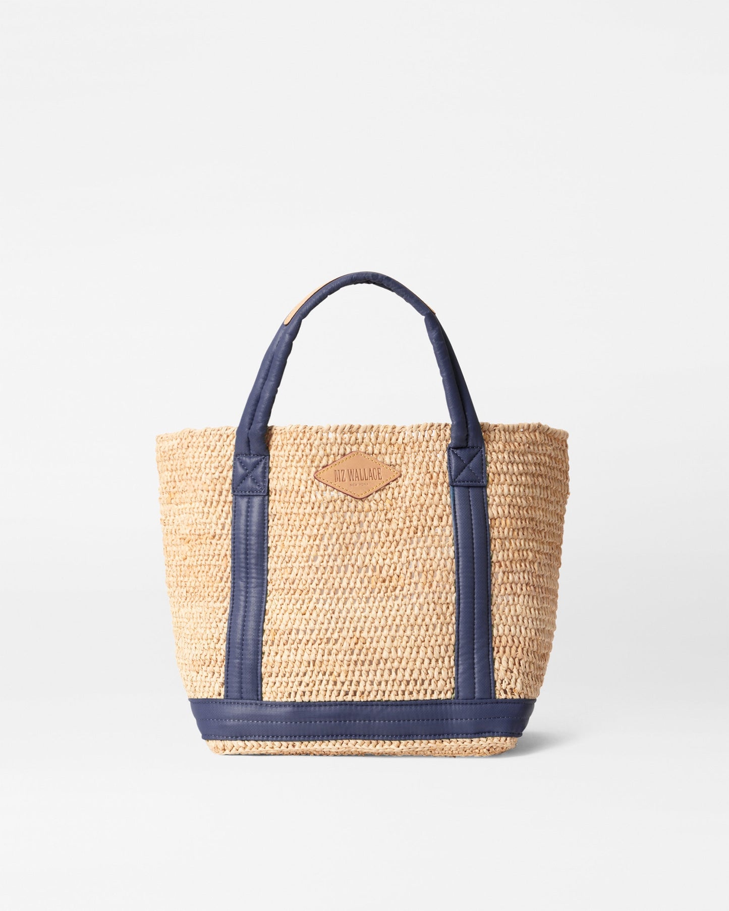 Small Raffia Tote Raffia / Navy