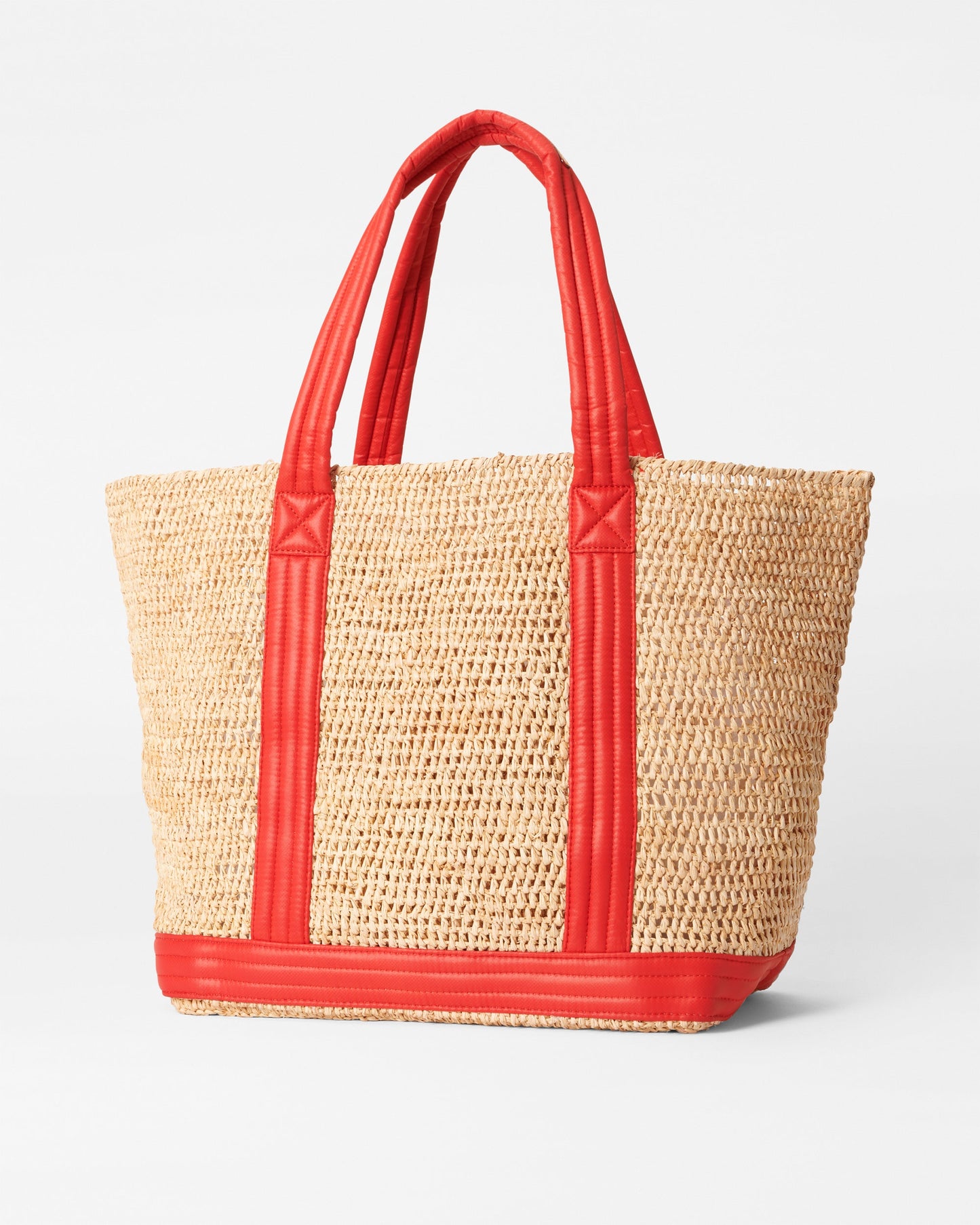 Large Raffia Tote Raffia With Cherry