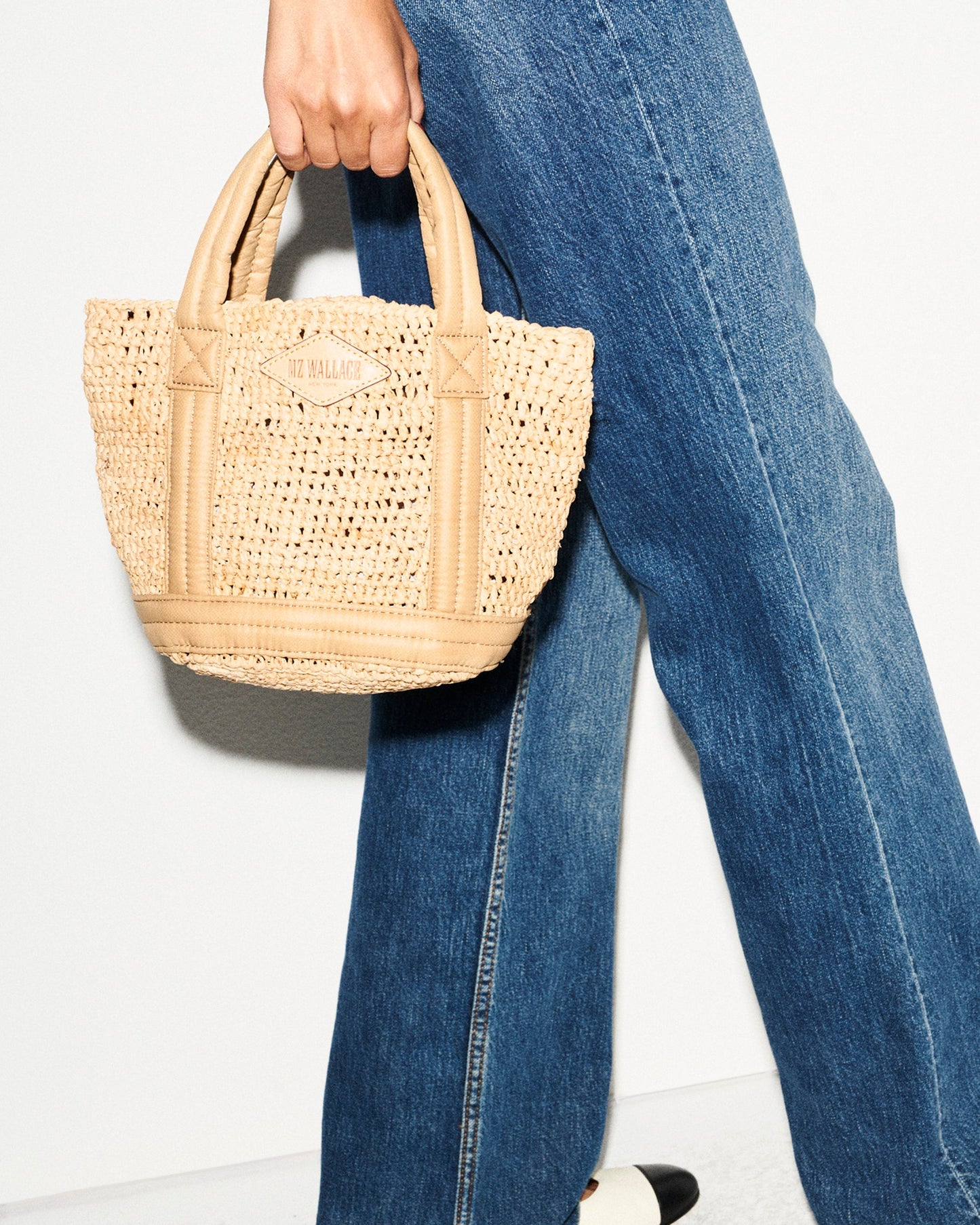 Mini Raffia Tote Raffia/Camel