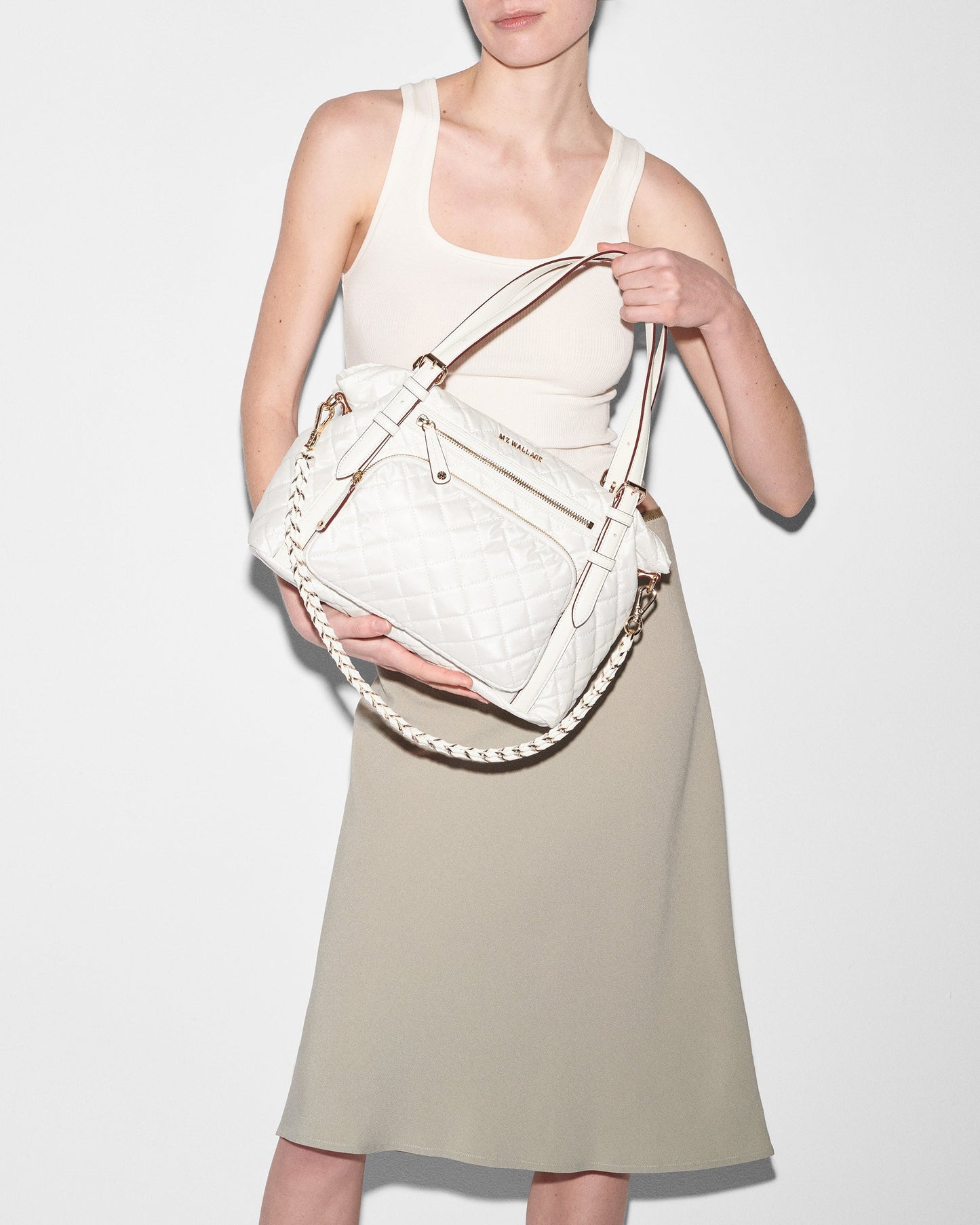 Crosby Everywhere Tote Pearl Metallic