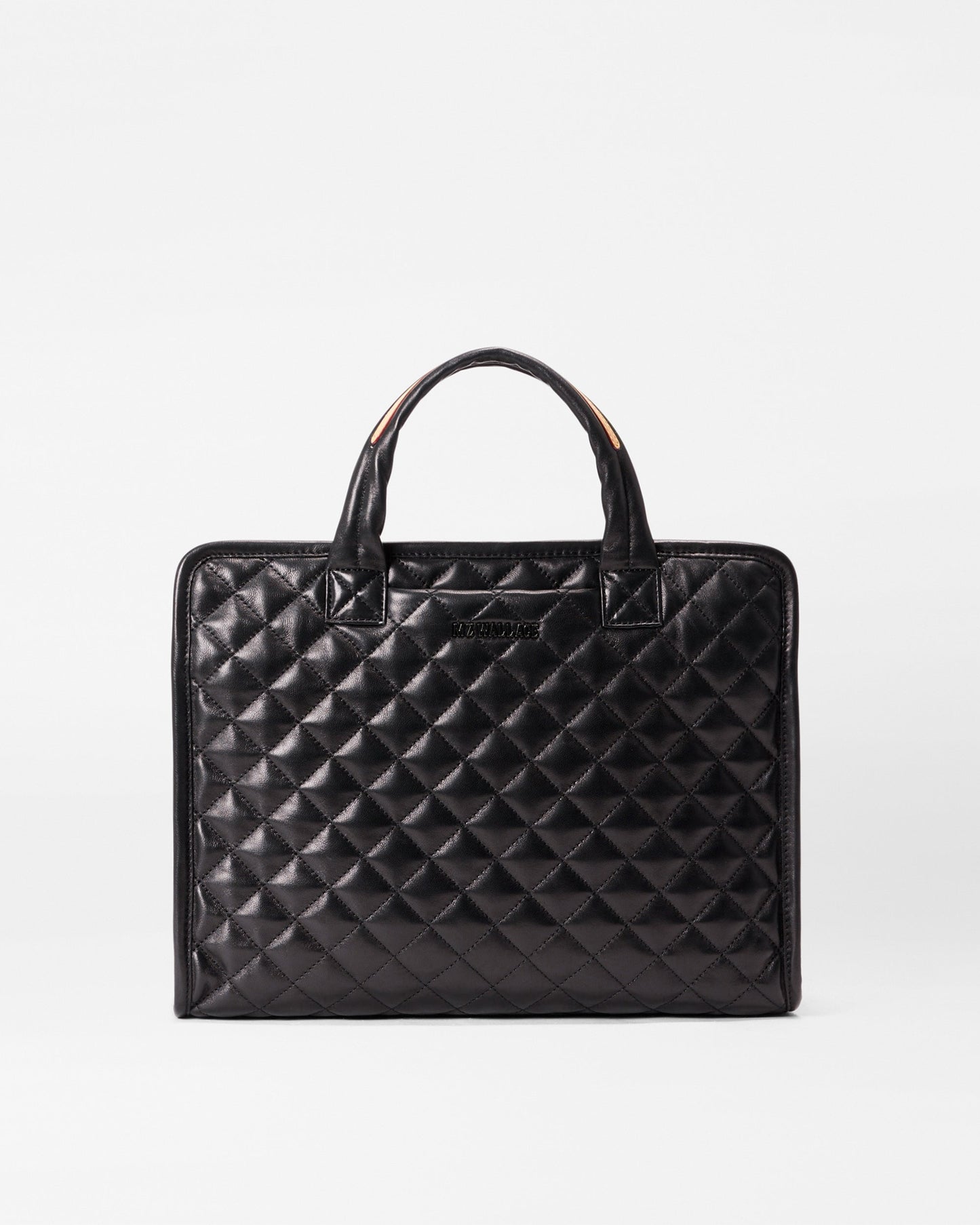 Medium Box Tote Quilted Black Leather