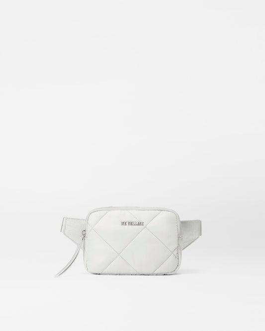 Quilted Madison Belt Bag Frost