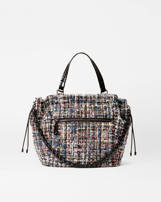 Crosby Anna Tote Midnight Sparkle Boucle