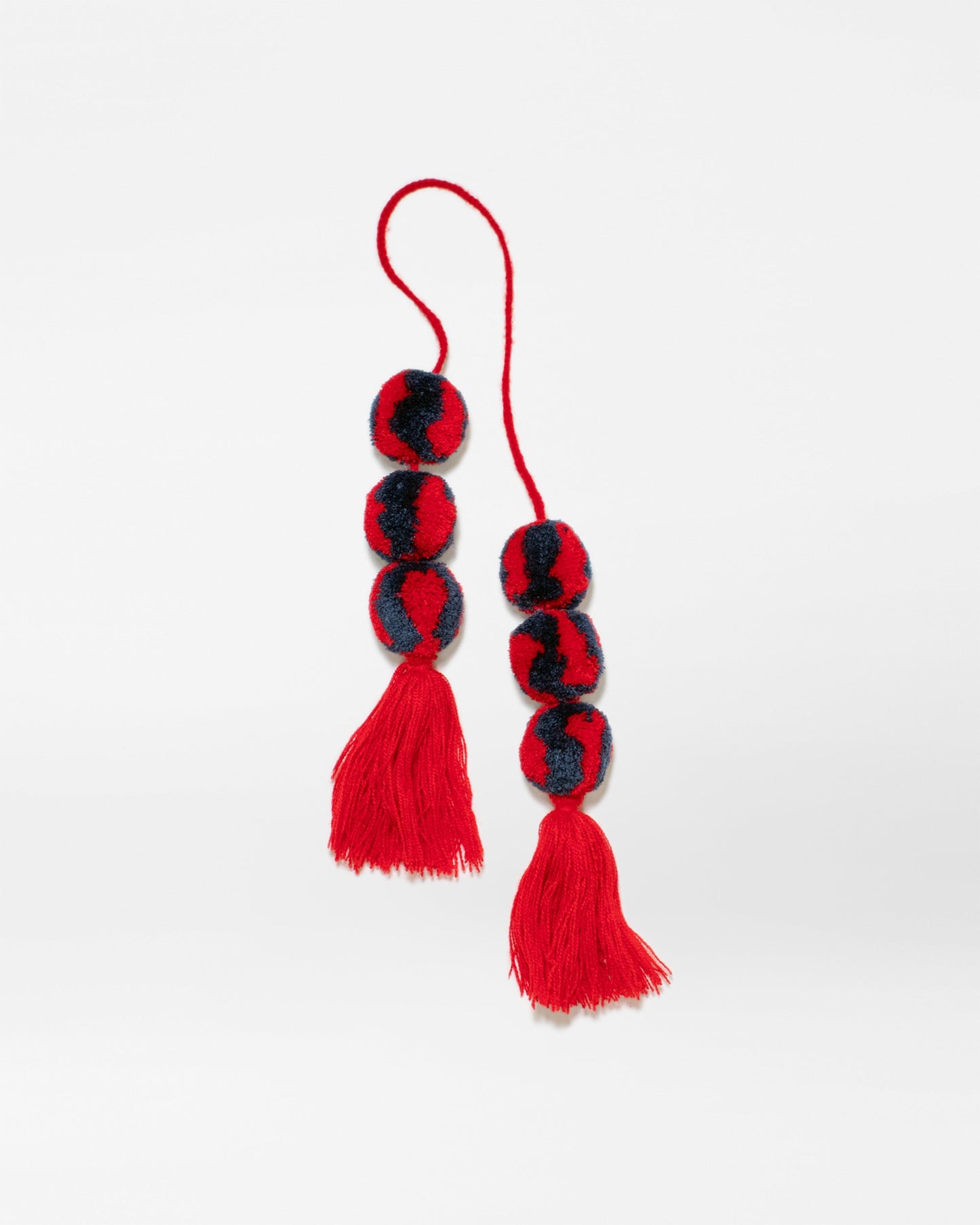 PomPom Tassel Cherry/Denim