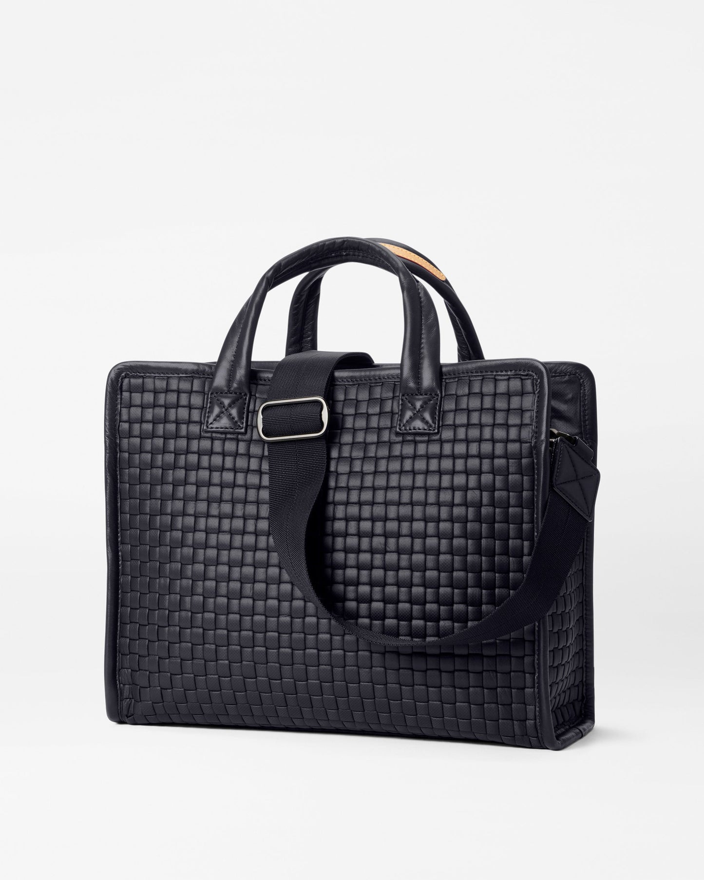 Medium Woven Box Tote Black