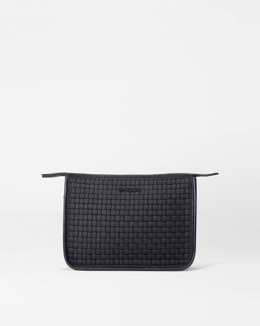 Woven Metro Clutch Black