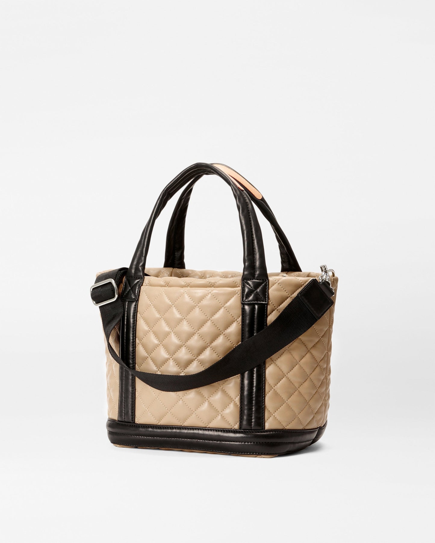 Small Empire Tote Black/Camel Leather