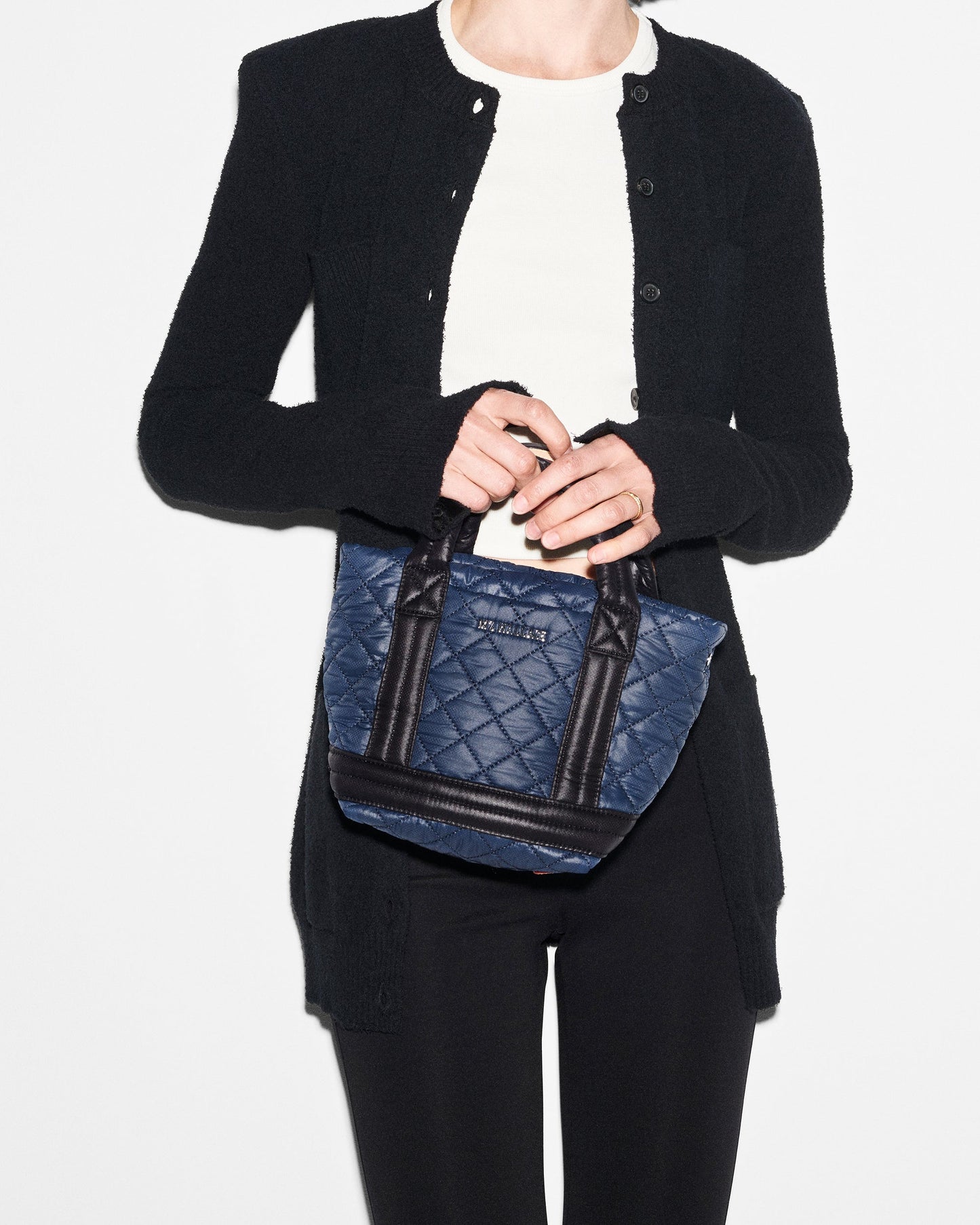 Mini Empire Tote Navy & Black