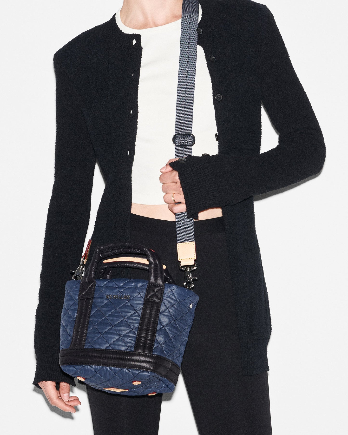 Mini Empire Tote Navy & Black