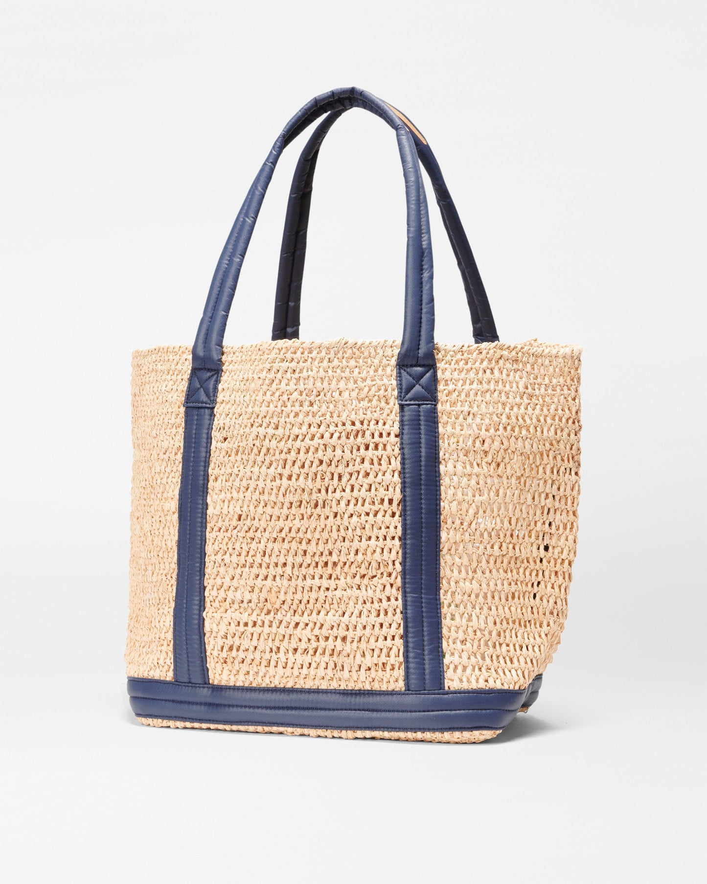 Medium Raffia Tote Raffia / Navy