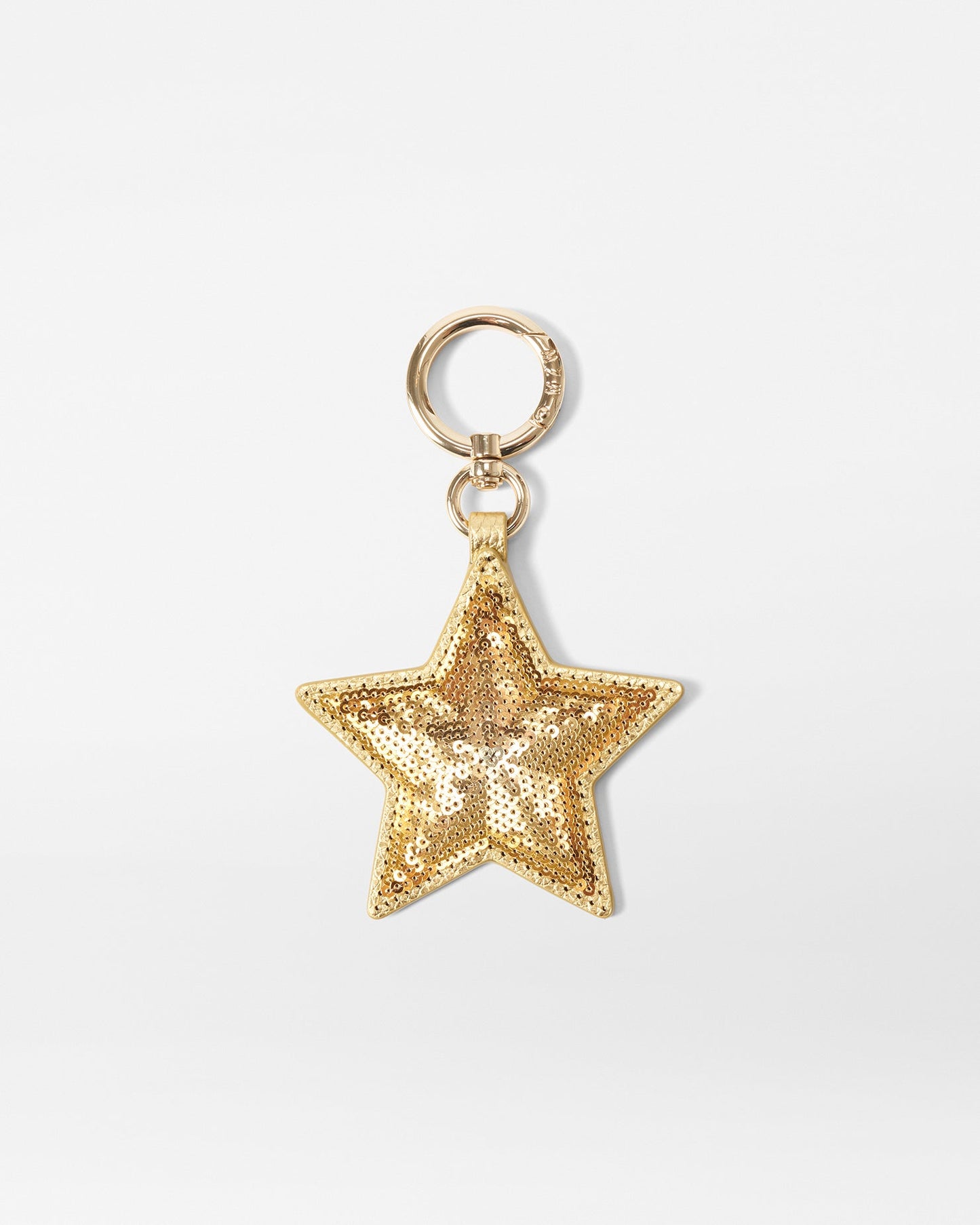 Key Charm Light Gold Sequin