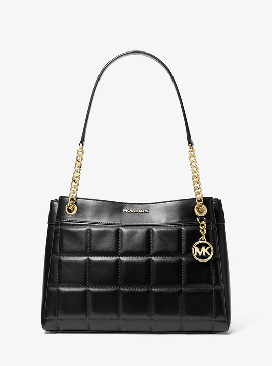 Susan Medium Quilted Leather Tote Bag