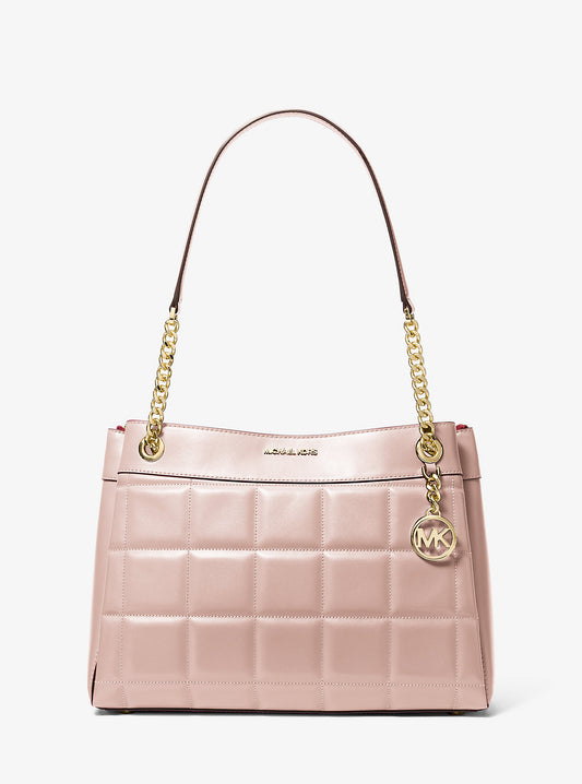 Susan Medium Quilted Leather Tote Bag