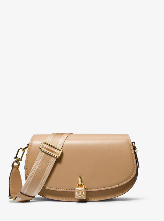 Mila Medium Leather Messenger Bag