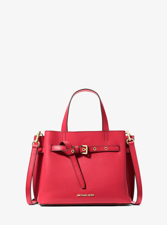 Emilia Small Pebbled Leather Satchel