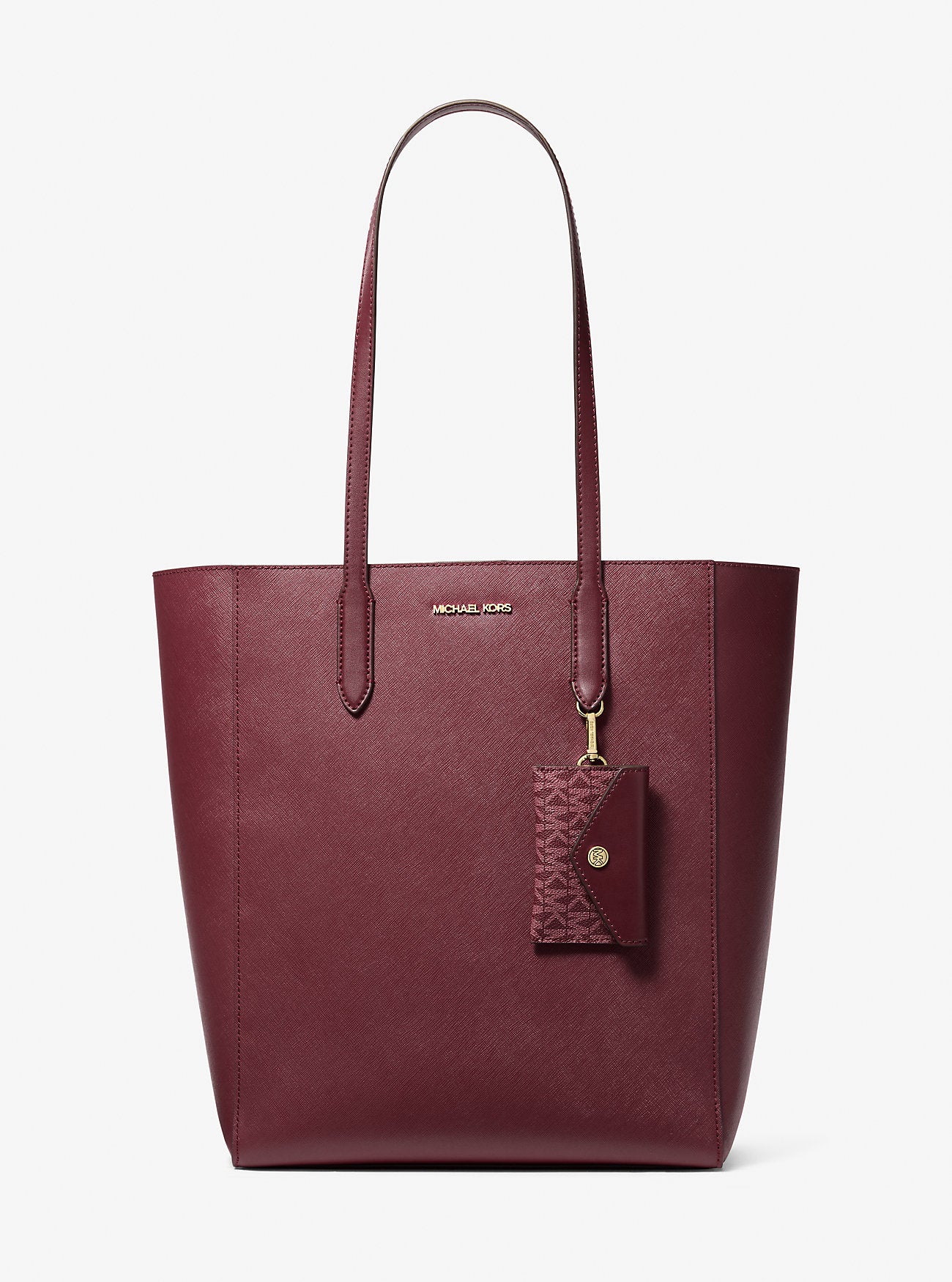 Vincent Large Saffiano Leather Tote Bag With Card Case