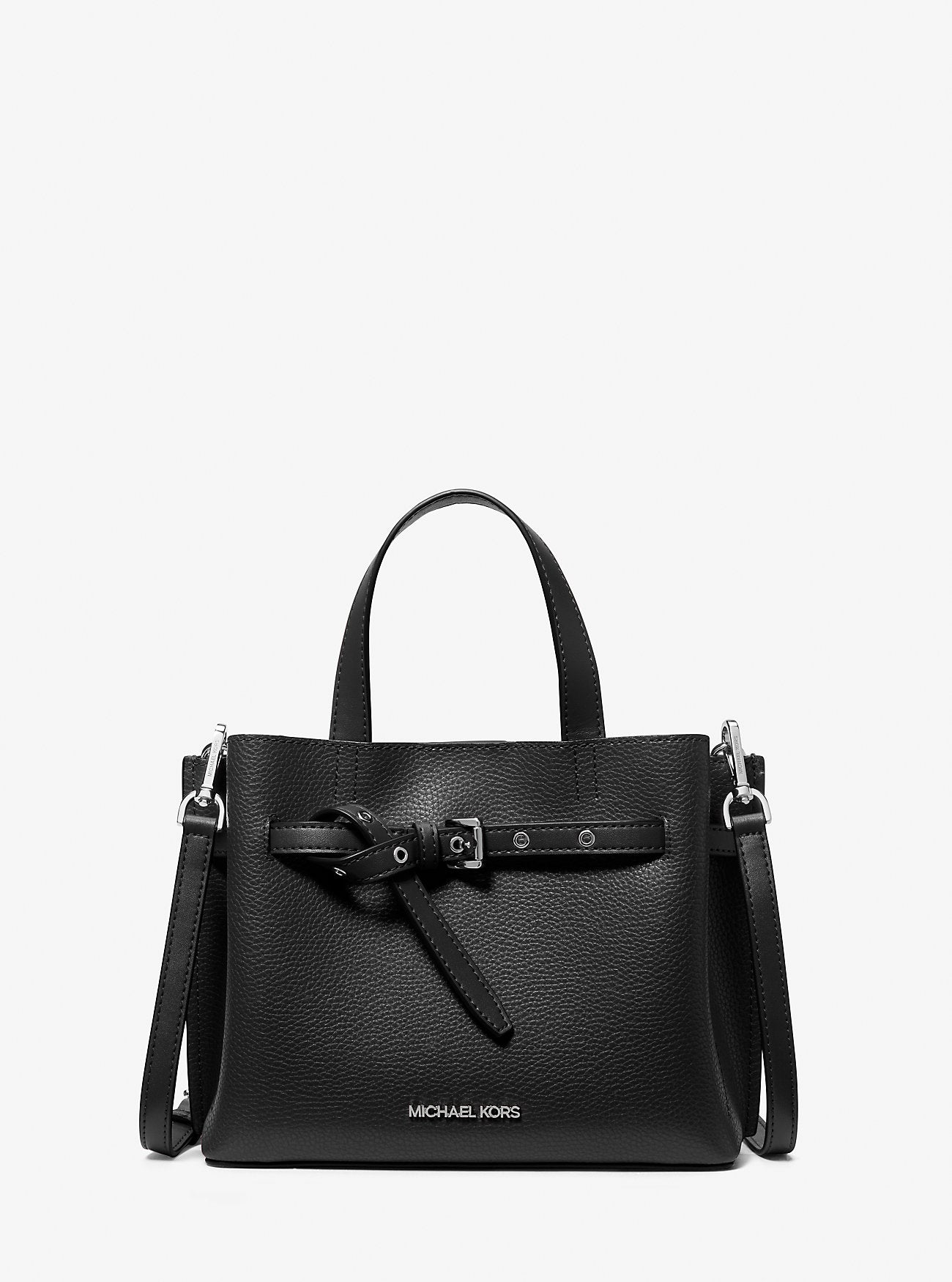 Emilia Small Pebbled Leather Satchel