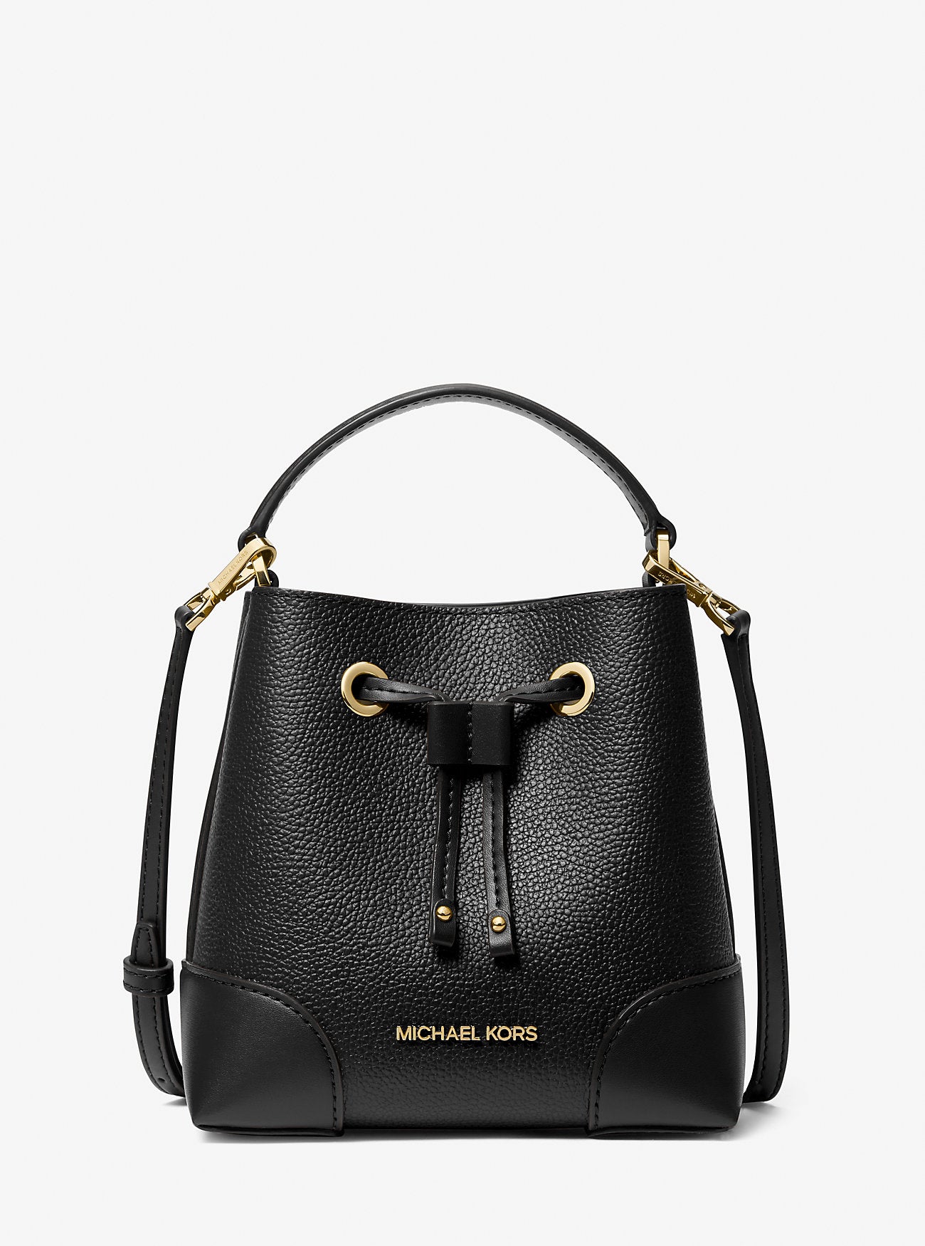 Mercer Small Pebbled Leather Bucket Bag