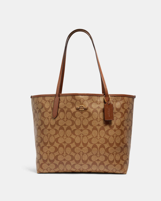 City Tote In Signature Canvas