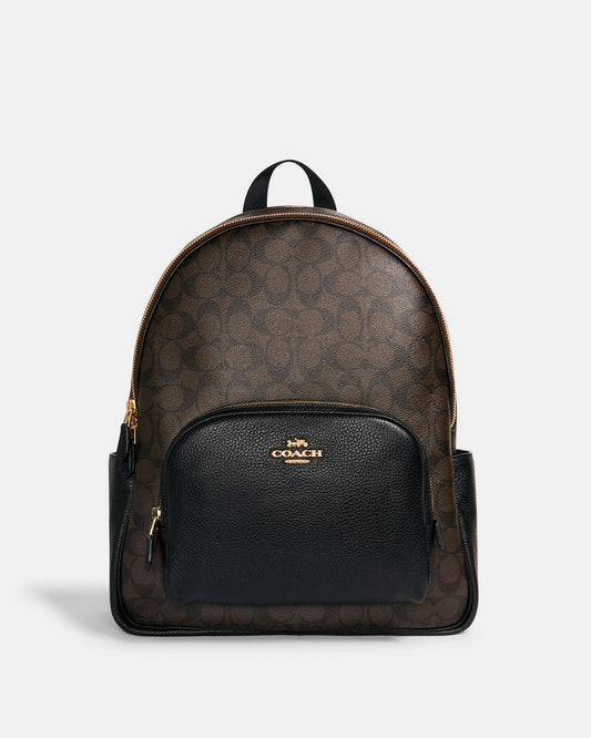 Large Court Backpack In Signature Canvas